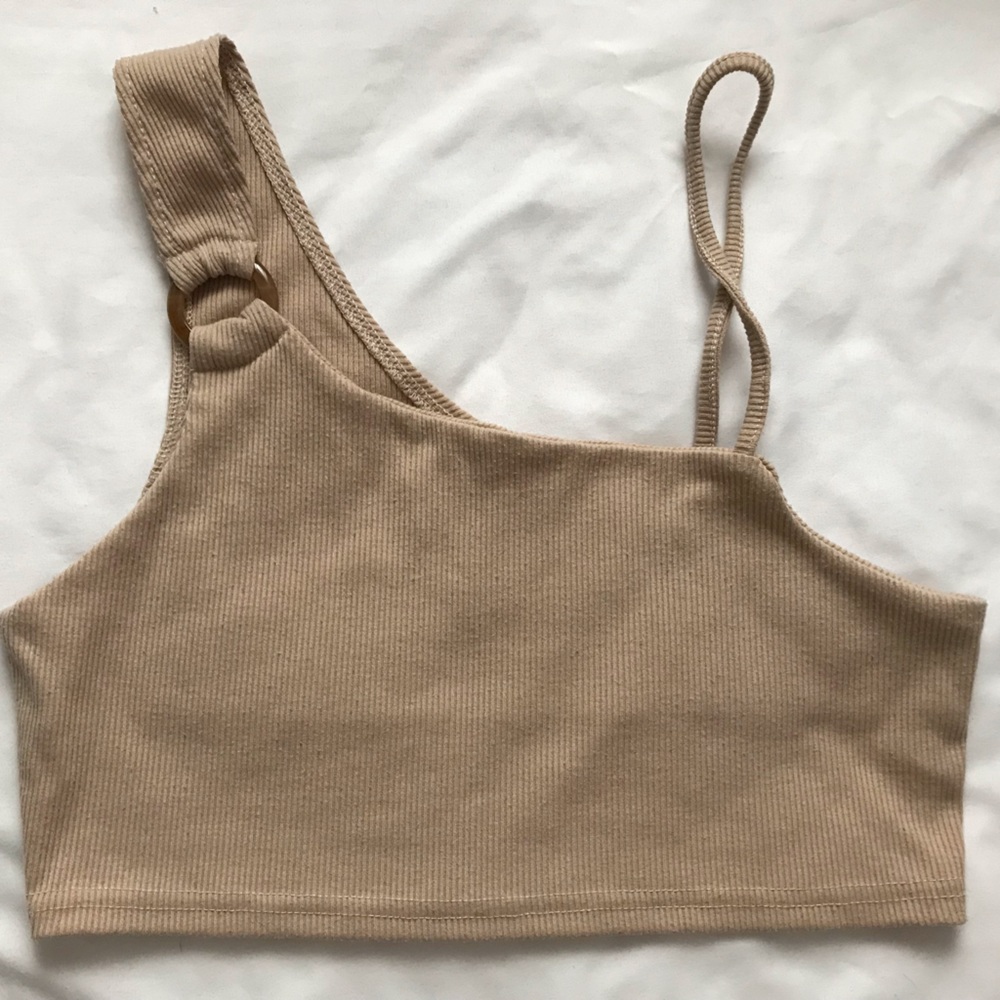 O-ring one shoulder top